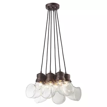 Подвесной светильник (loft) коричневый 91x42 см.