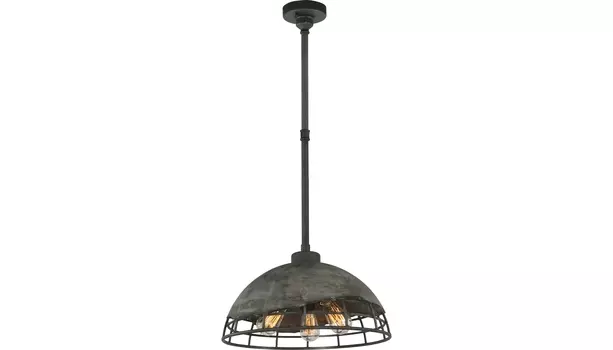 Подвесной светильник (loft) серый 130x45 см.