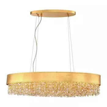 Подвесной светильник lucia tucci fabian 1555.8 gold leaf (lucia tucci) золотой 920x270 см.