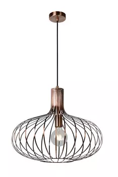 Подвесной светильник manuela (lucide) коричневый 50x42x50 см.