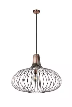 Подвесной светильник manuela (lucide) коричневый 65.0x54.0x65.0 см.