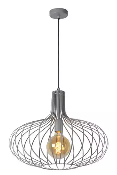 Подвесной светильник manuela (lucide) серый 42 см.