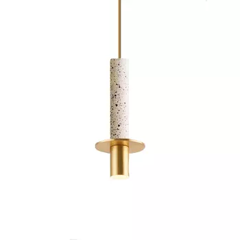 Подвесной светильник milosh tendence (milosh) золотой 15x200 см.