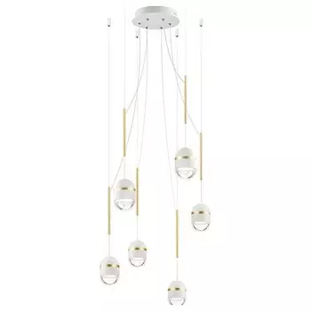 Подвесной светильник minion (odeon light) белый 150 см.