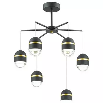 Подвесной светильник minion (odeon light) черный 61x65x54 см.