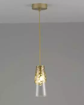 Подвесной светильник natali (moderli) золотой 120 см.