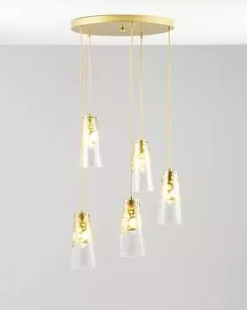 Подвесной светильник natali (moderli) золотой 120 см.