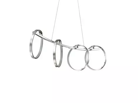 Подвесной светильник olimpo (odeon light) серебристый 79.0x120.0x25.0 см.