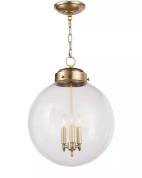 Подвесной светильник освальд (louvrehome) золотой 58 см.