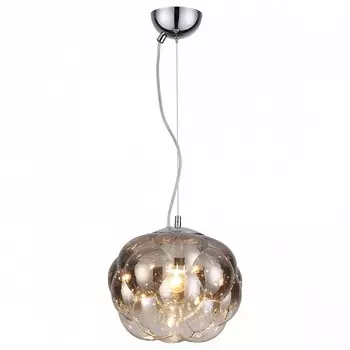 Подвесной светильник pecola (odeon light) серый 150 см.