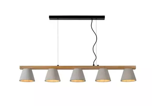 Подвесной светильник possio (lucide) серый 15x20x110 см.