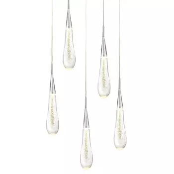 Подвесной светильник pour (delight collection) серебристый 22x120x22 см.