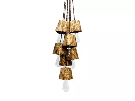 Подвесной светильник querk08 (ruwoo) коричневый 10.0x10.0x10.0 см.