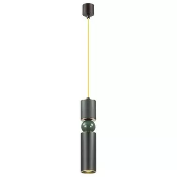 Подвесной светильник sakra (odeon light) зеленый 150 см.