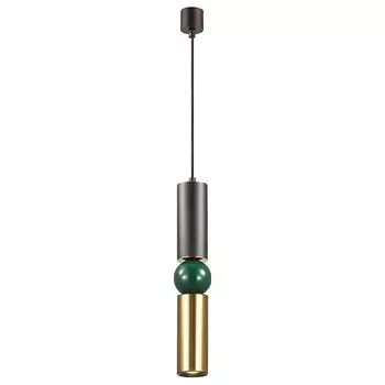 Подвесной светильник sakra (odeon light) золотой 150 см.