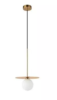 Подвесной светильник scrumbel 120*25 золотой (moderli) золотой 25x120x25 см.