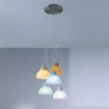 Подвесной светильник (to4rooms) голубой 18x15x18 см.