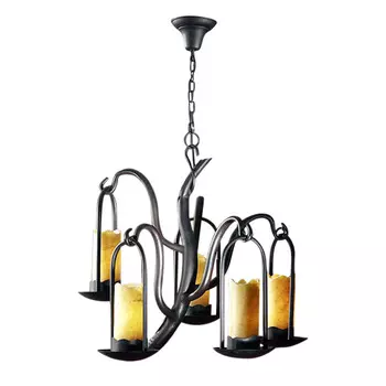 Подвесной светильник (to4rooms) коричневый 74x65x74 см.