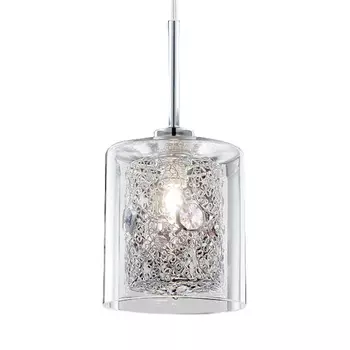 Подвесной светильник (to4rooms) серебристый 12x120x12 см.