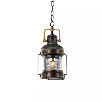 Подвесной светильник (to4rooms) серебристый 18x38x18 см.