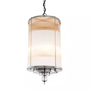 Подвесной светильник (to4rooms) серебристый 38x85x38 см.