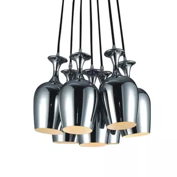 Подвесной светильник (to4rooms) серебристый 40x120x40 см.