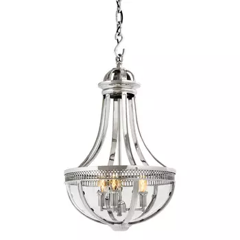 Подвесной светильник (to4rooms) серебристый 42x67x42 см.