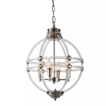 Подвесной светильник (to4rooms) серебристый 43x60x43 см.