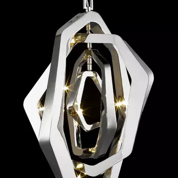 Подвесной светильник (to4rooms) серебристый 48x70x48 см.