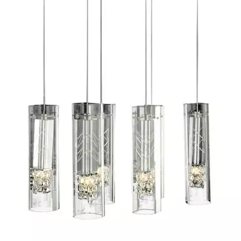 Подвесной светильник (to4rooms) серебристый 50x150x28 см.