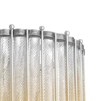 Подвесной светильник (to4rooms) серебристый 50x50x50 см.