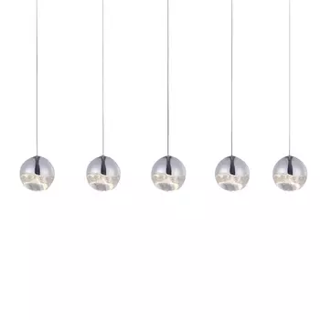 Подвесной светильник (to4rooms) серебристый 68x120x13 см.