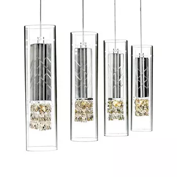 Подвесной светильник (to4rooms) серебристый 75x150x8 см.