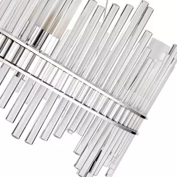 Подвесной светильник (to4rooms) серебристый 80x30x40 см.