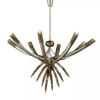 Подвесной светильник (to4rooms) серебристый 82x84x82 см.