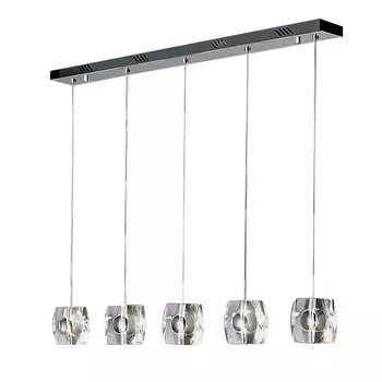 Подвесной светильник (to4rooms) серебристый 87x25x6 см.