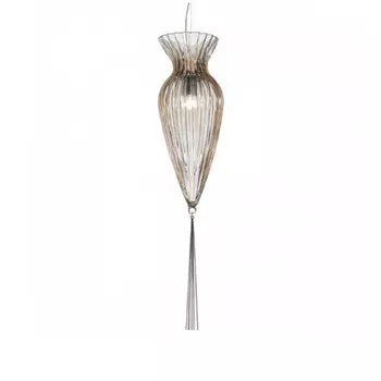 Подвесной светильник (to4rooms) серый 24x97x24 см.