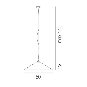 Подвесной светильник (to4rooms) желтый 50x22x50 см.