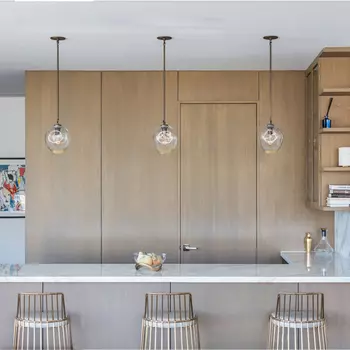 Подвесной светильник (to4rooms) золотой 22x28x22 см.