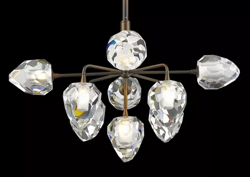 Подвесной светильник (to4rooms) золотой 55x135x55 см.