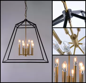 Подвесной светильник (to4rooms) золотой 61x71x61 см.