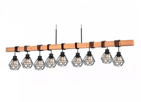 Подвесной светильник townshend 5 (eglo) черный 150x110x20 см.