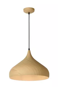 Подвесной светильник woody (lucide) бежевый 50 см.