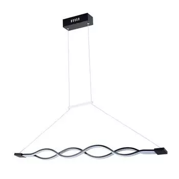 Подвесной светодиодный светильник snow (moderli) черный 6x120x120 см.