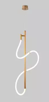 Подвесной светодиодный true золотой (moderli) золотой 40x150x40 см.