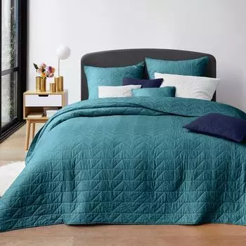 Покрывало scenario (laredoute) бирюзовый 180x250 см.