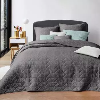 Покрывало scenario (laredoute) серый 140x200 см.