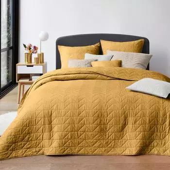 Покрывало scenario (laredoute) желтый 230x250 см.