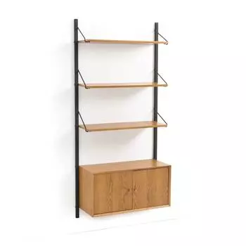 Полка настенная quilda (laredoute) коричневый 86x183x34 см.