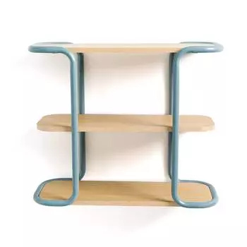 Полка навесная oniw (laredoute) голубой 75x62x30 см.